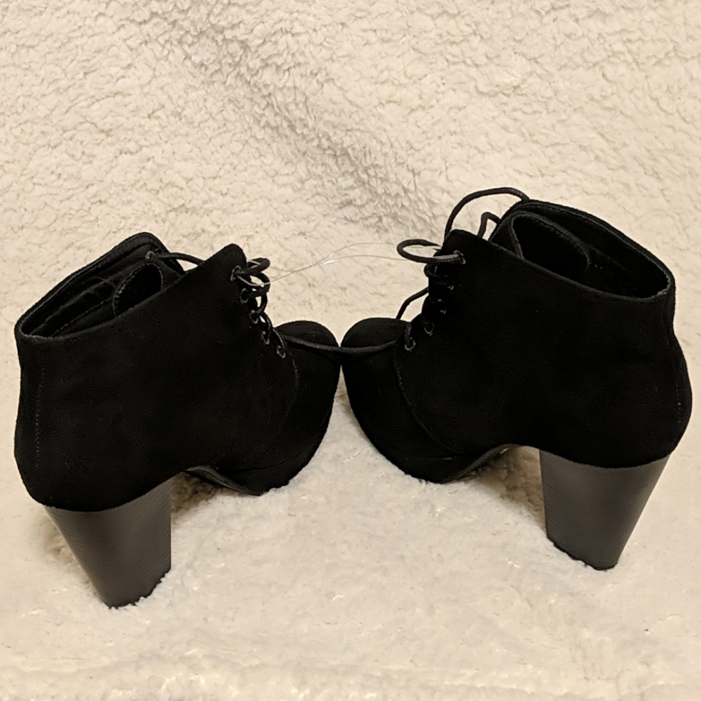 Black Platform Booties - Picture 4 of 5